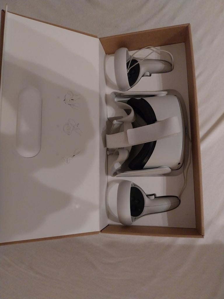 VR headset meta quest 2-128GB opslagruimte, Telecommunicatie, Mobiele telefoons | Telefoon-opladers, Ophalen of Verzenden