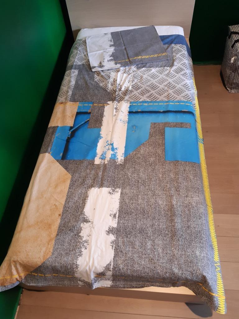 Dekbedovertrek voor eenpersoonsbed, Ophalen, Dekbedovertrek, Zo goed als nieuw, Overige kleuren