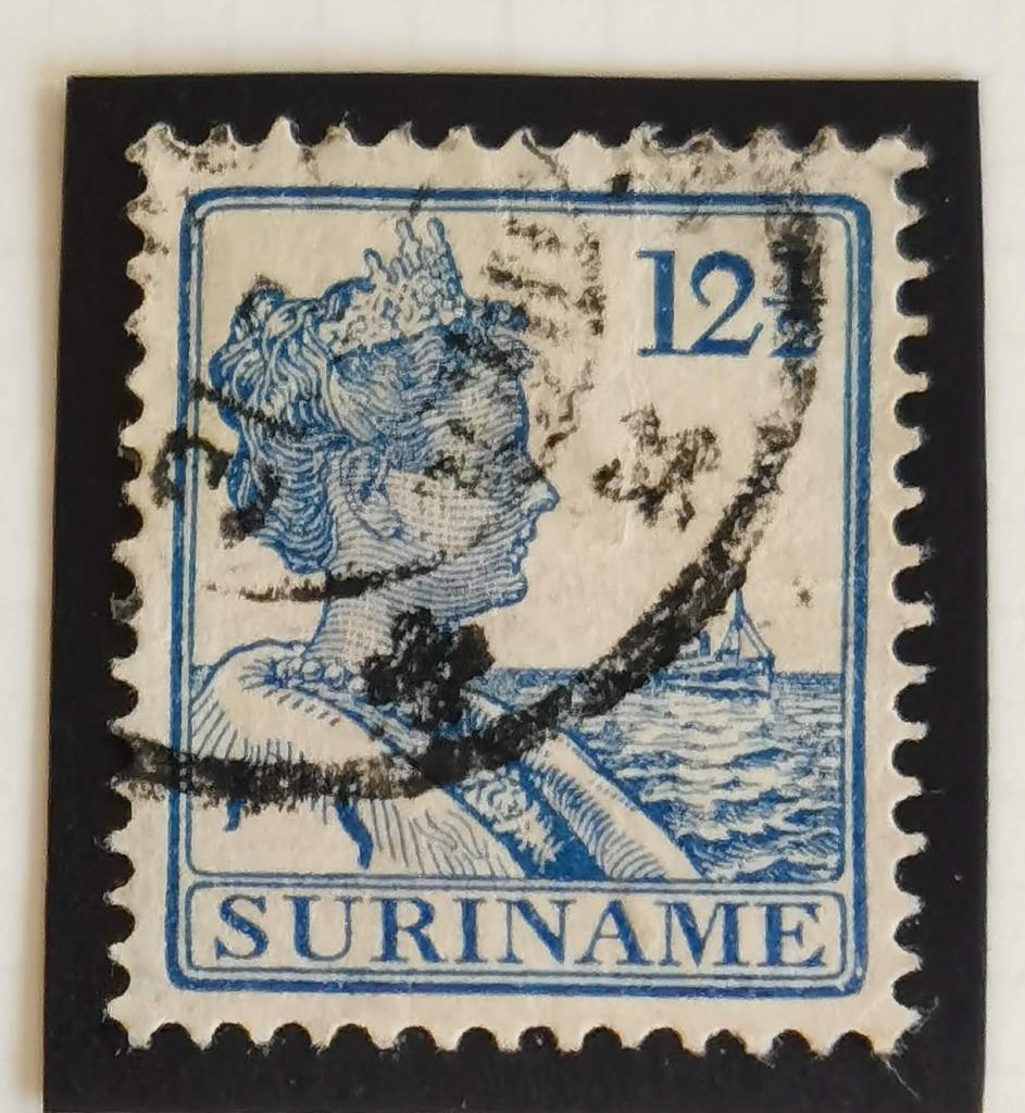 Suriname 1913-15 - Koningin Wilhelmina, Ophalen of Verzenden, Gestempeld