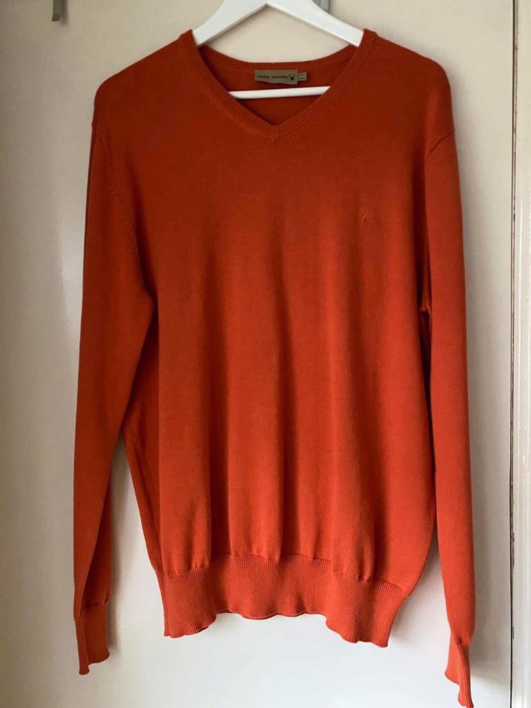 DEER ISLAND trui maat L grijs, Kleding | Heren, Zo goed als nieuw, Maat 52/54 (L), Oranje, DEER ISLAND