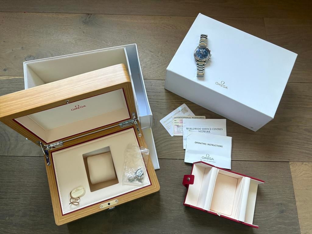 Omega speedmaster day date full set, Enlèvement, Comme neuf