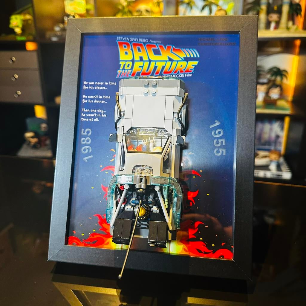 Lego DeLorean compatibel frame, Kinderen en Baby's, Speelgoed | Duplo en Lego, Ophalen of Verzenden, Zo goed als nieuw, Lego