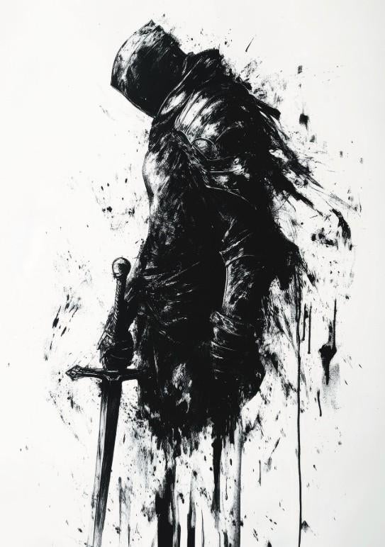 Dark Souls - Black Shadow - Limited - Certificate - 29,7x42, Studio@sdimart1996.com, Nieuw, Ophalen of Verzenden, SDIMART 1996 Studio