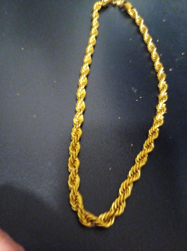 Belle chaîne en or Veraíi 18 carats de 8 mm, Enlèvement ou Envoi, Or, Or