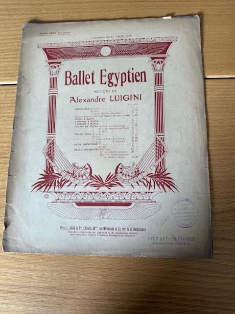 Luigini — Ballet égyptien (1ère suite), Enlèvement ou Envoi, Artiste ou Compositeur, Classique, Utilisé