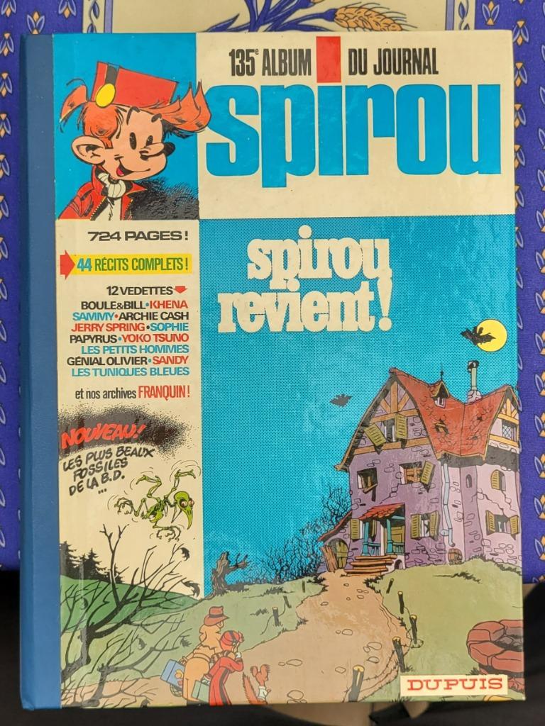 Le Journal de Spirou Album 135 Année 1975, Enlèvement ou Envoi, Une BD, Utilisé, Dupuis