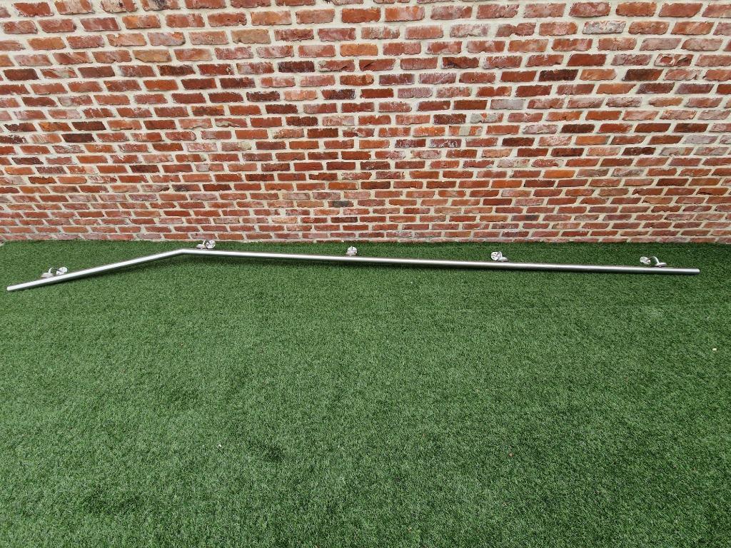 Trapleuning inox, Doe-het-zelf en Bouw, Ophalen, Zo goed als nieuw, Trap, 4 meter of meer