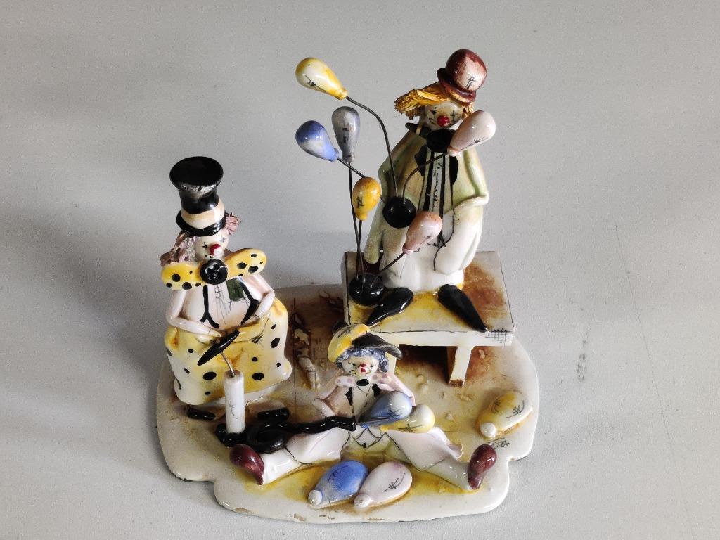 Prachtig beeldje Zampiva clowns met ballonnen, Ophalen of Verzenden, Zo goed als nieuw