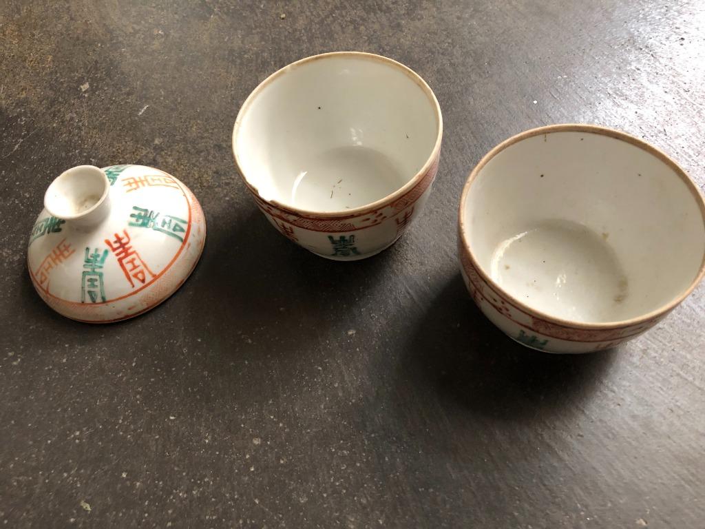 Chinese antieke kopjes, Antiek en Kunst, Ophalen of Verzenden