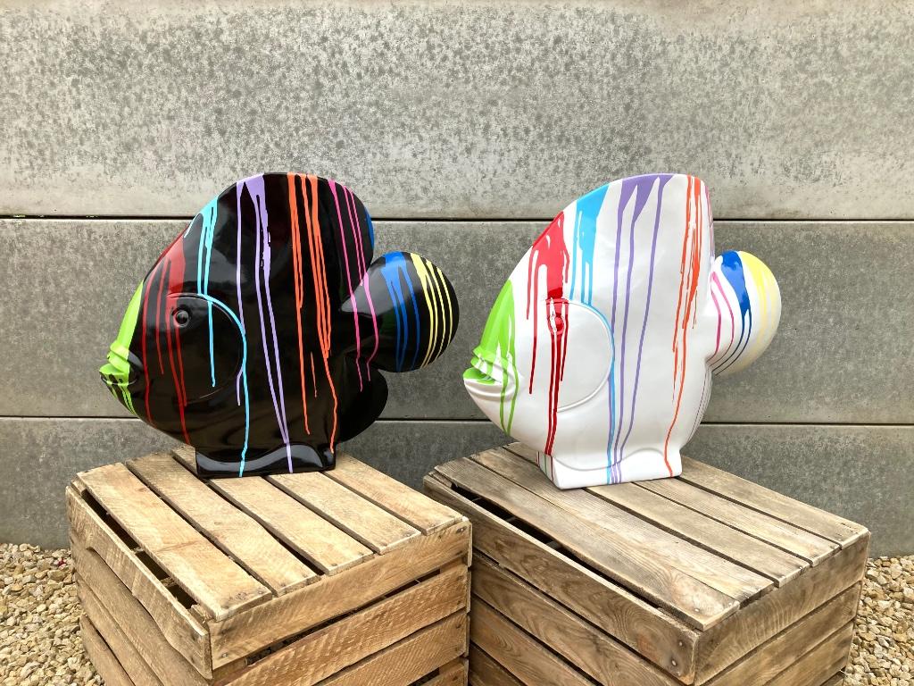 Beeld vis H47 cm, Ophalen, Nieuw, Dier