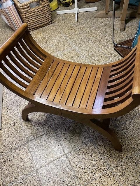 Balinees bankje, authentiek, nieuw, Huis en Inrichting, Ophalen, Minder dan 50 cm, Nieuw, 75 tot 100 cm