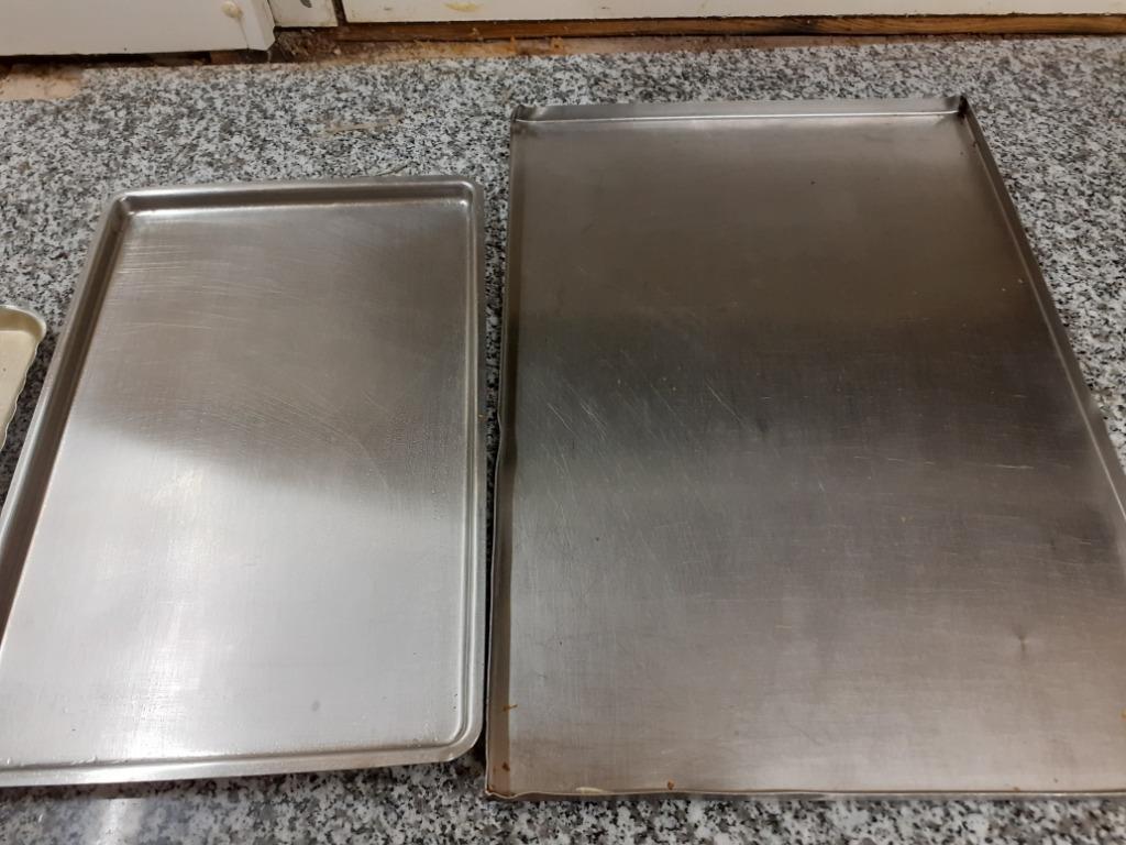 HORECA CUISINE : GRAND PLATEAU ALIMENTAIRE INOX, Résiste au lave-vaisselle, Ensemble de couverts, Enlèvement, Utilisé