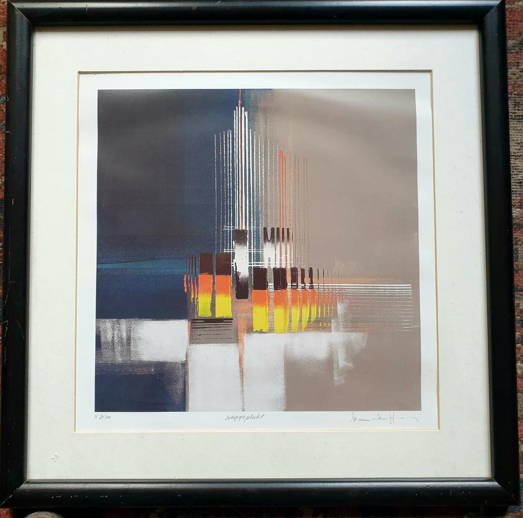 Luc Drappier Silkscreen litho 24/100, Antiek en Kunst, Kunst | Litho's en Zeefdrukken, Ophalen of Verzenden