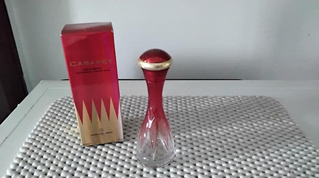 Flacon vide de Cabaret des Parfums GRES avec son emballage, Enlèvement ou Envoi, Comme neuf, Bouteille de parfum