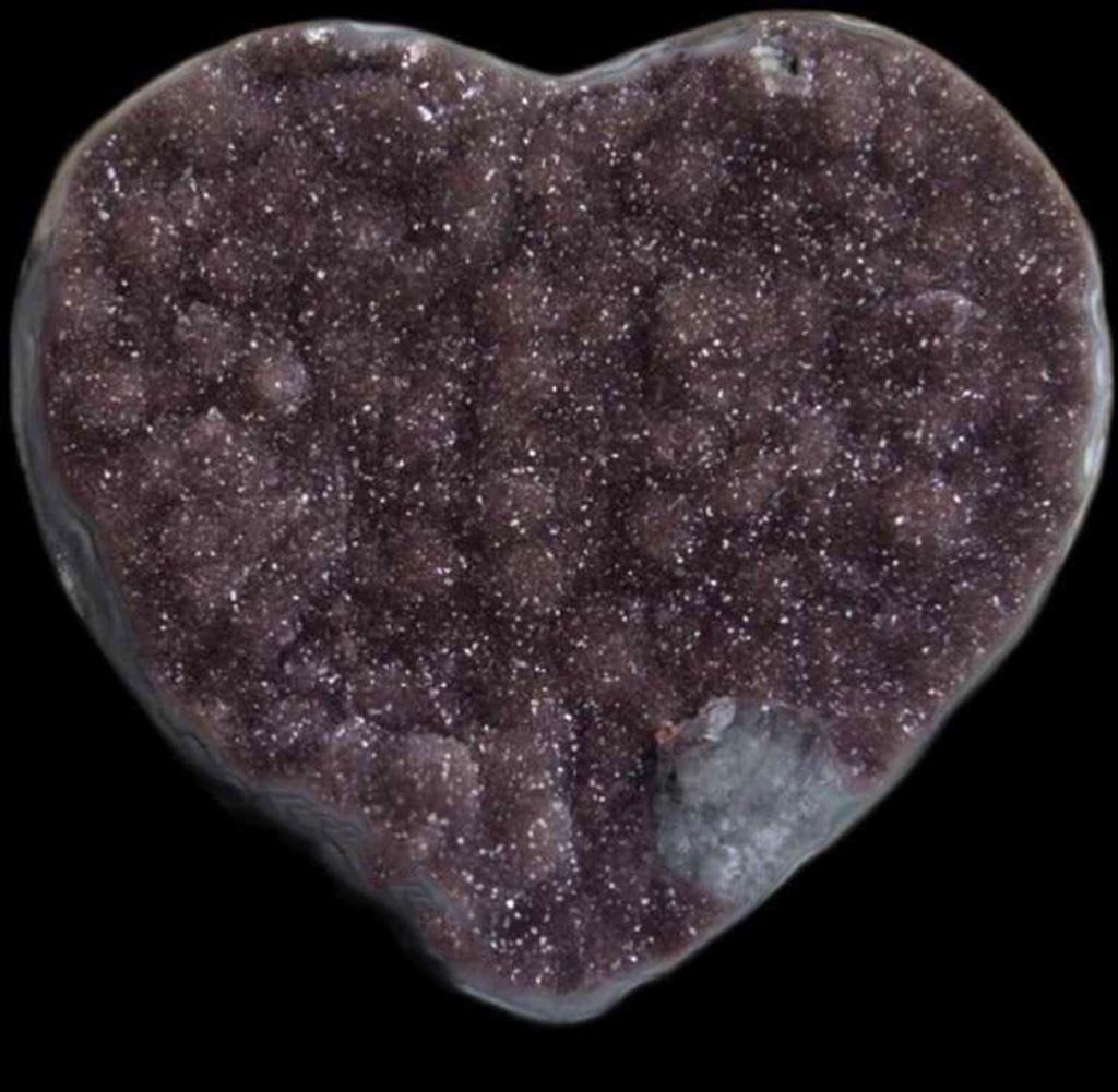 Amethyst Agaat Stenen Geode Hart Valentijnsdag Edelsteen, Envoi