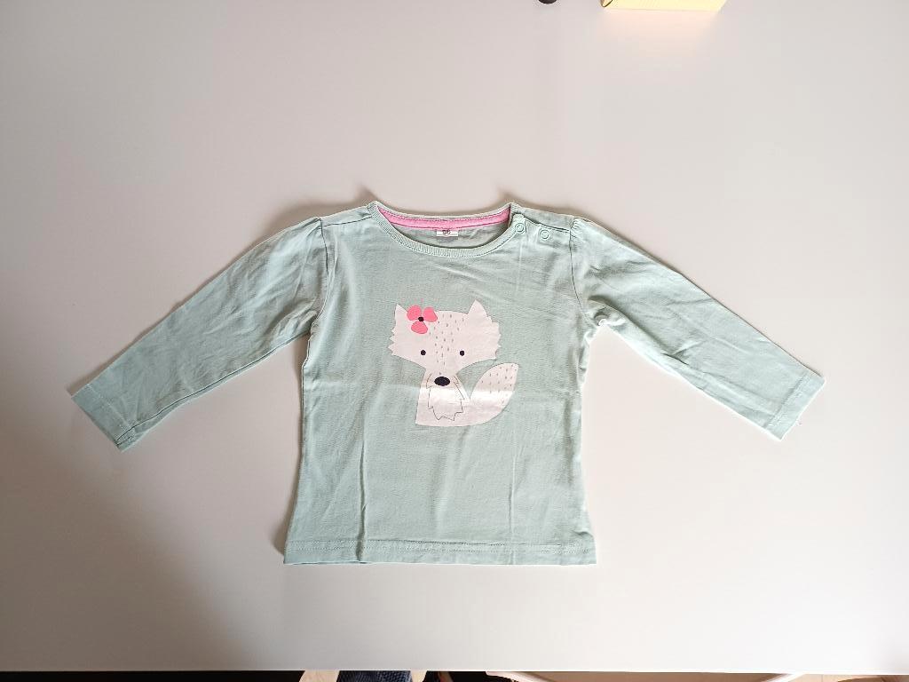 Longsleeve 'vosje' maat 86 Zeeman, Kinderen en Baby's, Zeeman, Gebruikt, Meisje, Ophalen of Verzenden