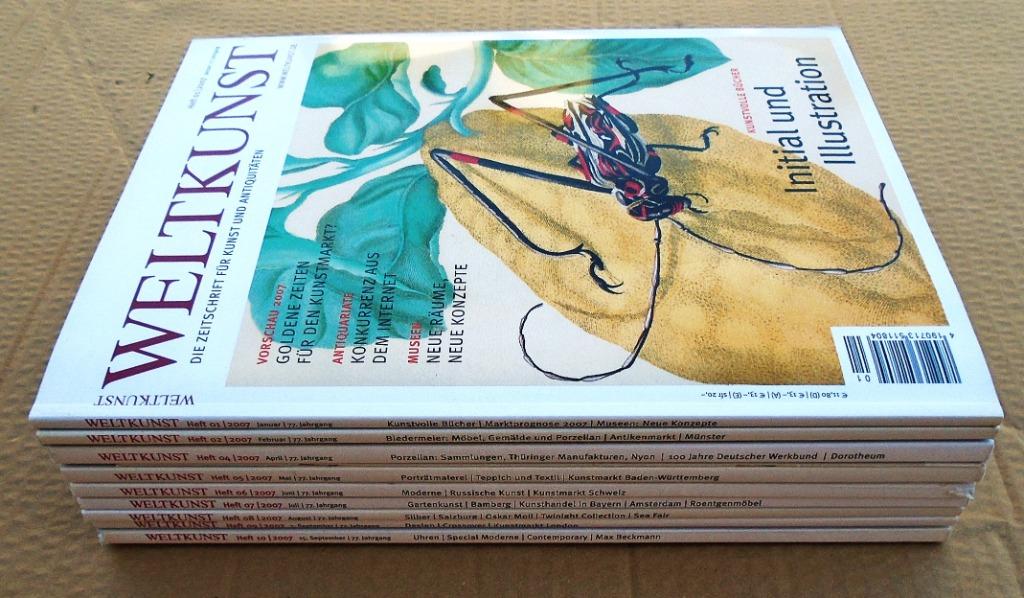 Weltkunst : Die Zeitschrift für Kunst und Antiquitäten -2007, Collections, Enlèvement ou Envoi, 1980 à nos jours, Journal ou Magazine
