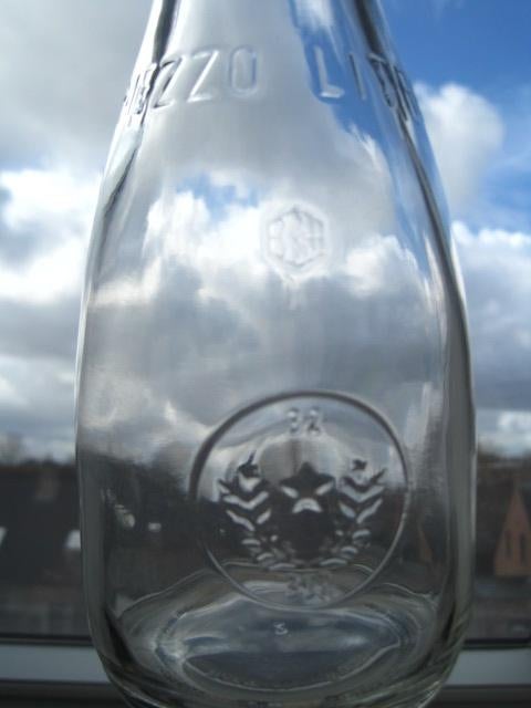 Karaf halve liter Bormioli Rocco Misura - 5 st beschikbaar, Ophalen of Verzenden, Gebruikt, Glas, Glas of Glazen