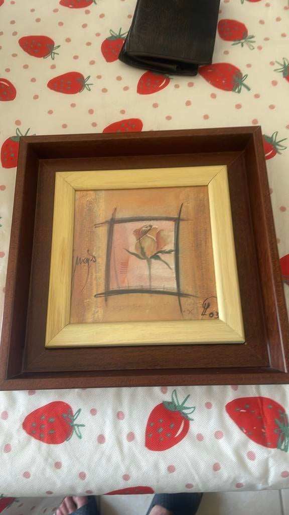 Reliefkader roos., Antiek en Kunst, Kunst | Schilderijen | Klassiek, Ophalen of Verzenden
