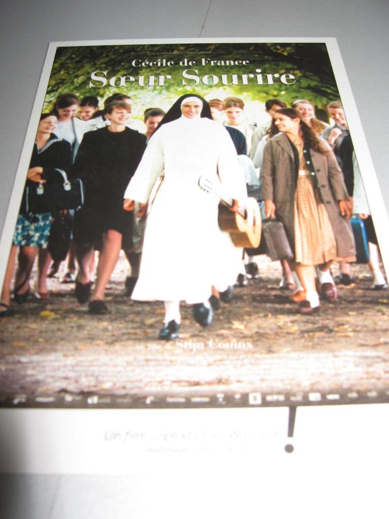 Reclamekaart uit de film „Sister Sourire”. Gloednieuw., Ophalen of Verzenden, Ongelopen, Cultuur en Media