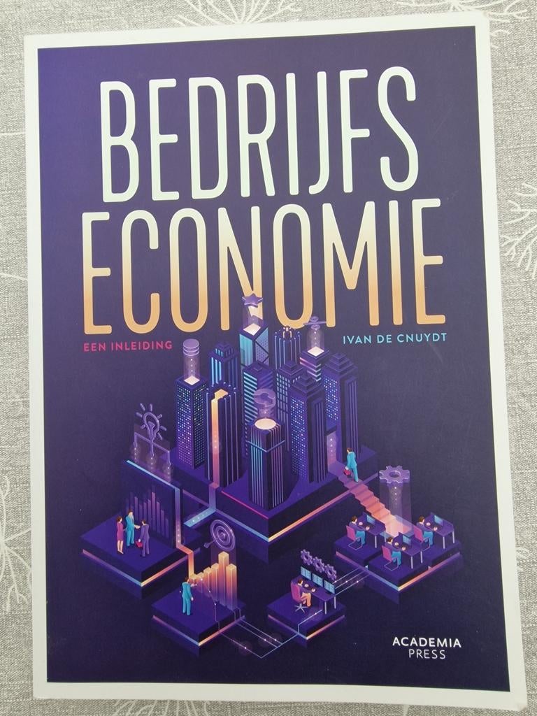 Bedrijfseconomie, een inleiding, Boeken, Ivan De Cnuydt, Ophalen of Verzenden, Zo goed als nieuw, Economie en Marketing