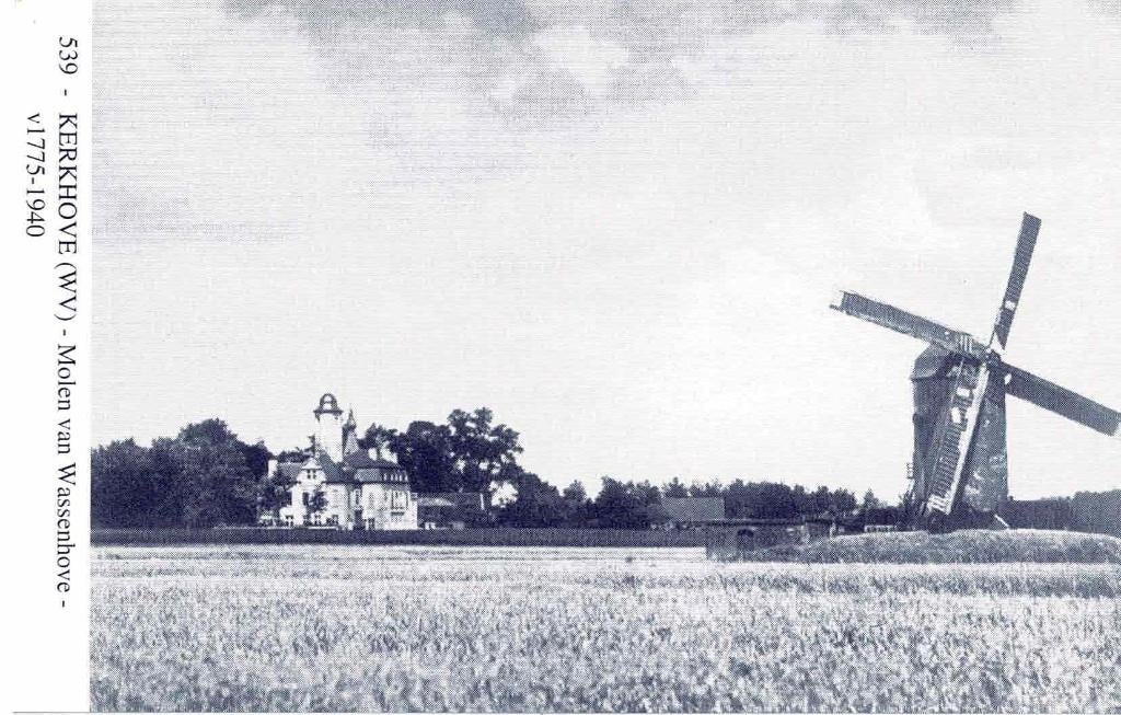 Kerkhove - Molen van Wassenhove, Enlèvement ou Envoi, 1980 à nos jours, Non affranchie, Flandre Occidentale