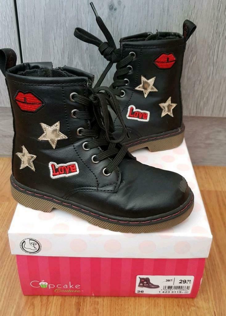 Cupcake zwarte laarzen 26, Kinderen en Baby's, Gebruikt, Meisje, Cupcake, Ophalen of Verzenden