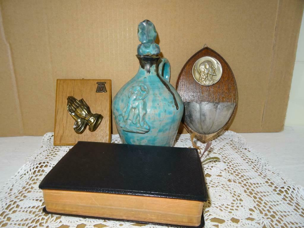 Collectie religieuze objecten antieke kan Astra Ook los t.k., Antiek en Kunst, Antiek | Religieuze voorwerpen, Ophalen of Verzenden