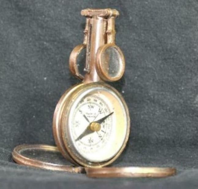 § rare boussole miroir et loupe, Enlèvement ou Envoi