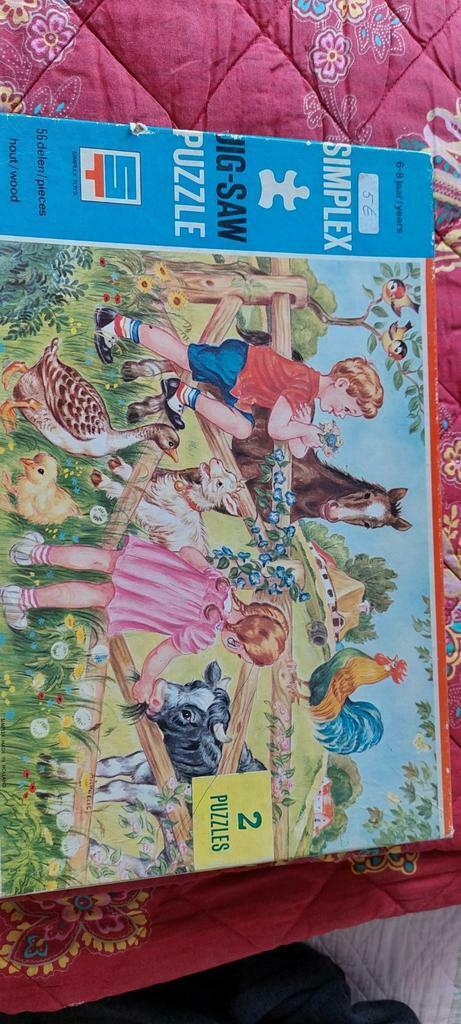 Ancien puzzle, Enlèvement ou Envoi, Comme neuf, En bois