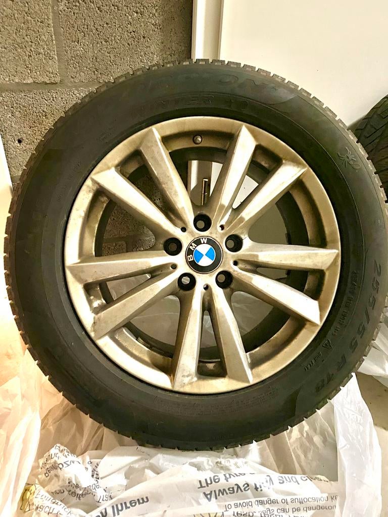 Kit Hiver Jantes 5x120 BMW X5 F15 + pneus Pirelli Scorpion, Autos : Pièces & Accessoires, Pneus hiver, 255 mm, Enlèvement, Utilisé