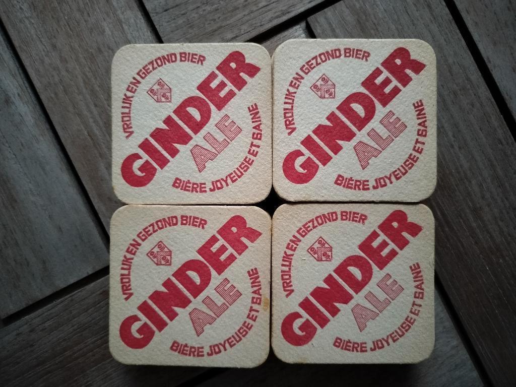 LOT +- 80 BIERKAARTEN / BIERVILTJES GINDER ALE, Verzamelen, Biermerken, Ophalen of Verzenden