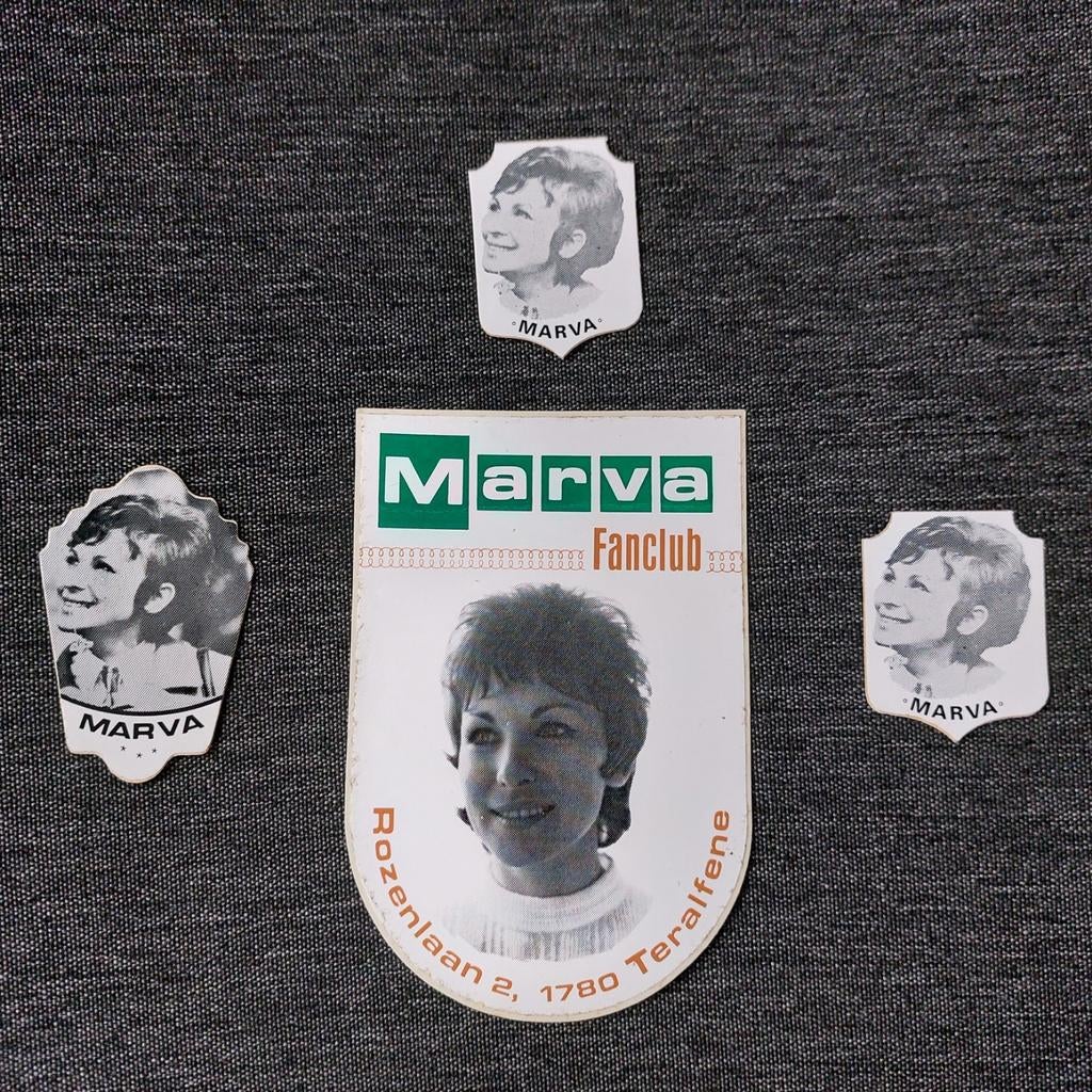Stickers van zangeres Marva, Verzamelen, Ophalen of Verzenden