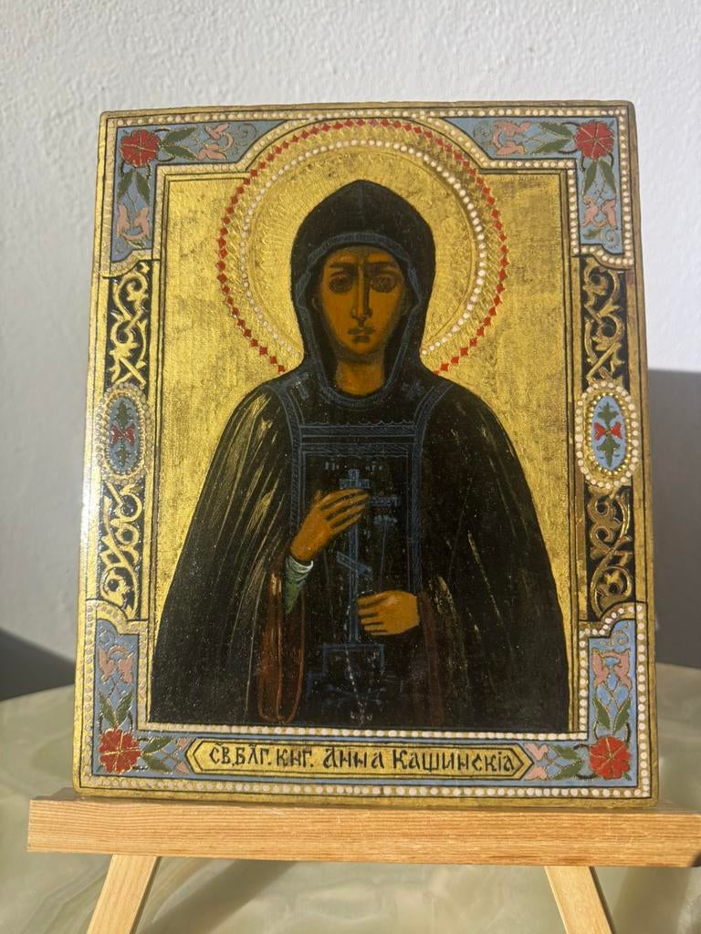 antiek Russisch-orthodox icoon., Ophalen