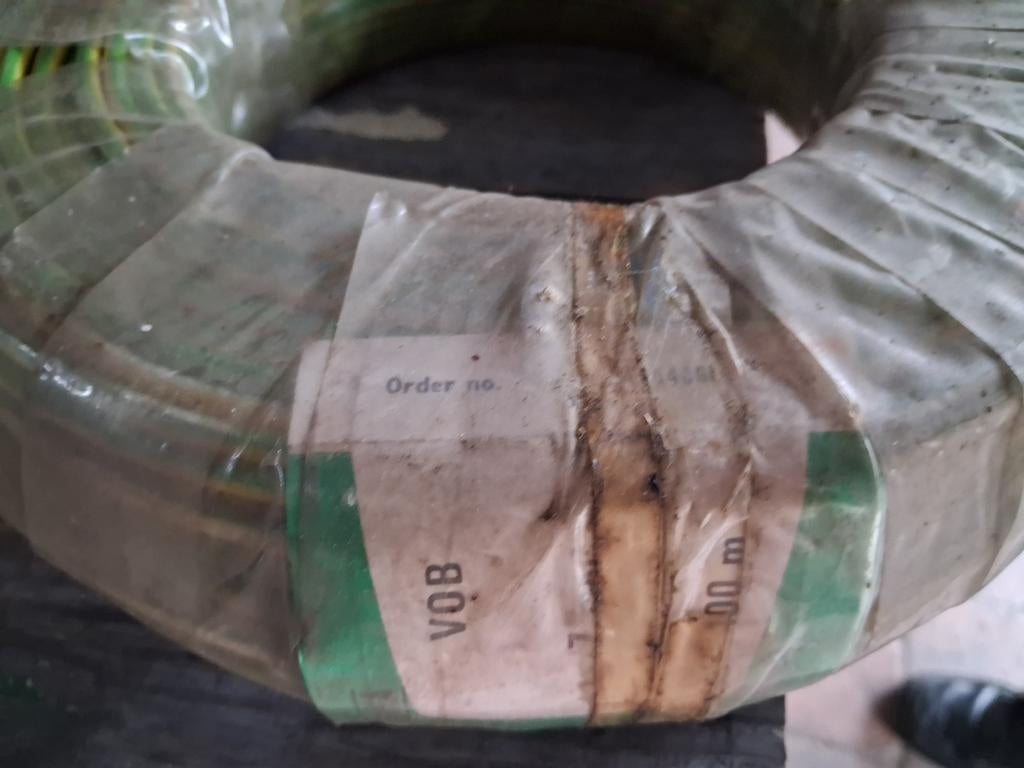 Vob draad 7m2. Aardingsdraad. 100m., Ophalen, Zo goed als nieuw