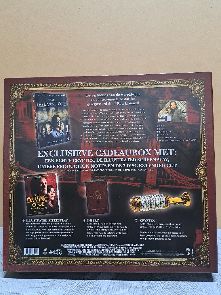 The Da Vinci Code - Exclusieve cadeaubox met cryptex, CD & DVD, DVD | Thrillers & Policiers, Neuf, dans son emballage, Thriller d'action