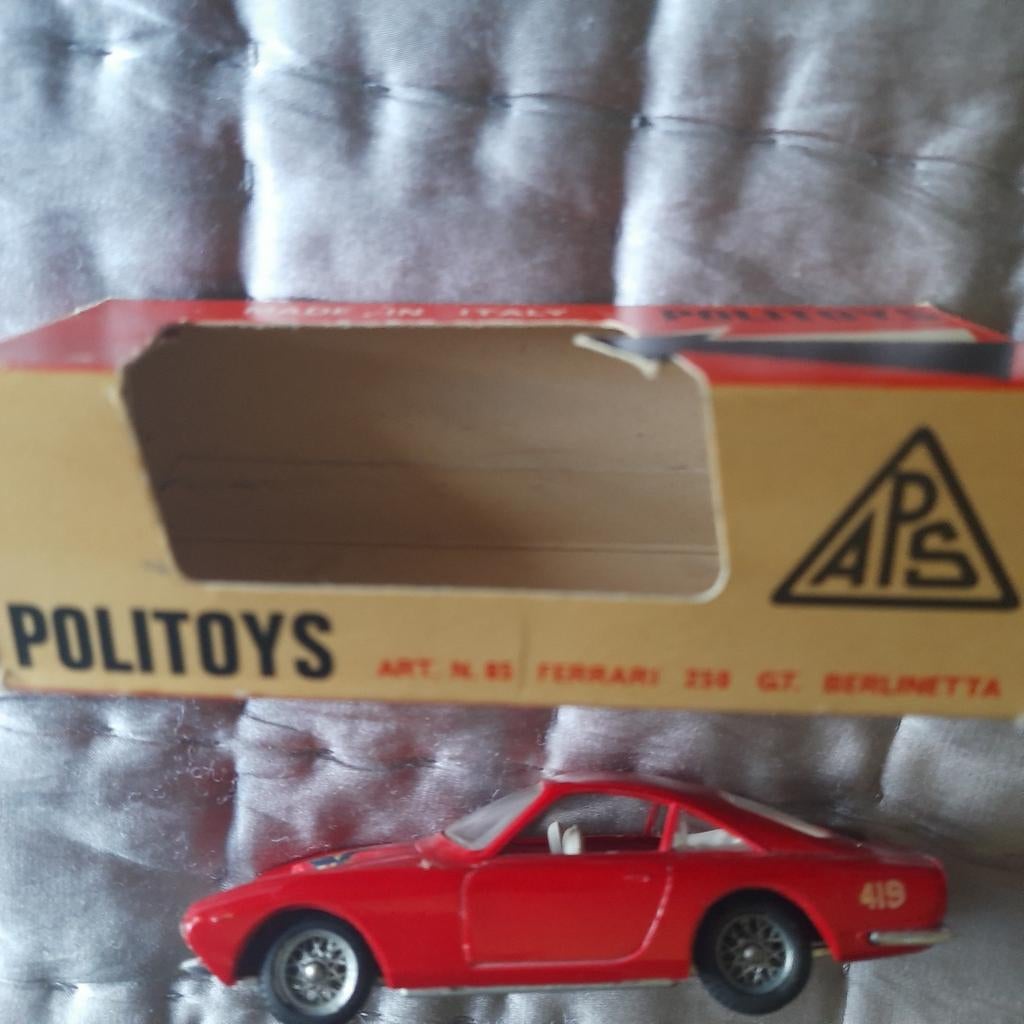 POLITOYS APS nr85: FERRARI 250 GT BERLINETTA*NEW*, Ophalen, Nieuw, Auto, Overige merken