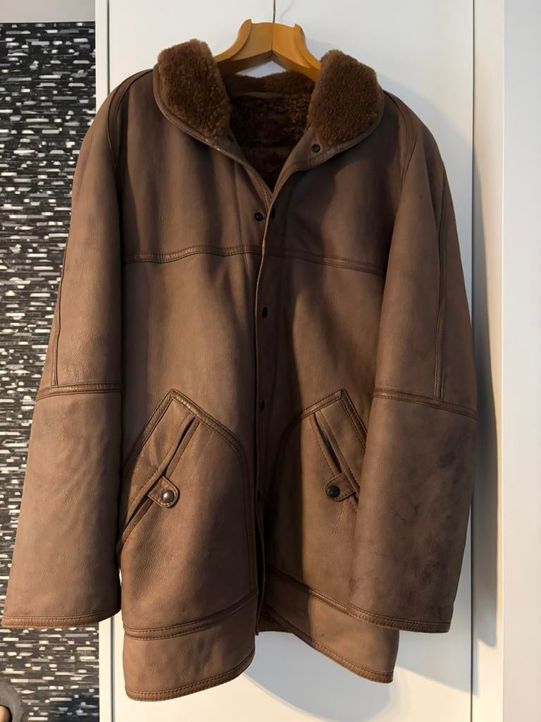 Mouton retourné, Enlèvement, Comme neuf, Taille 52/54 (L), Brun