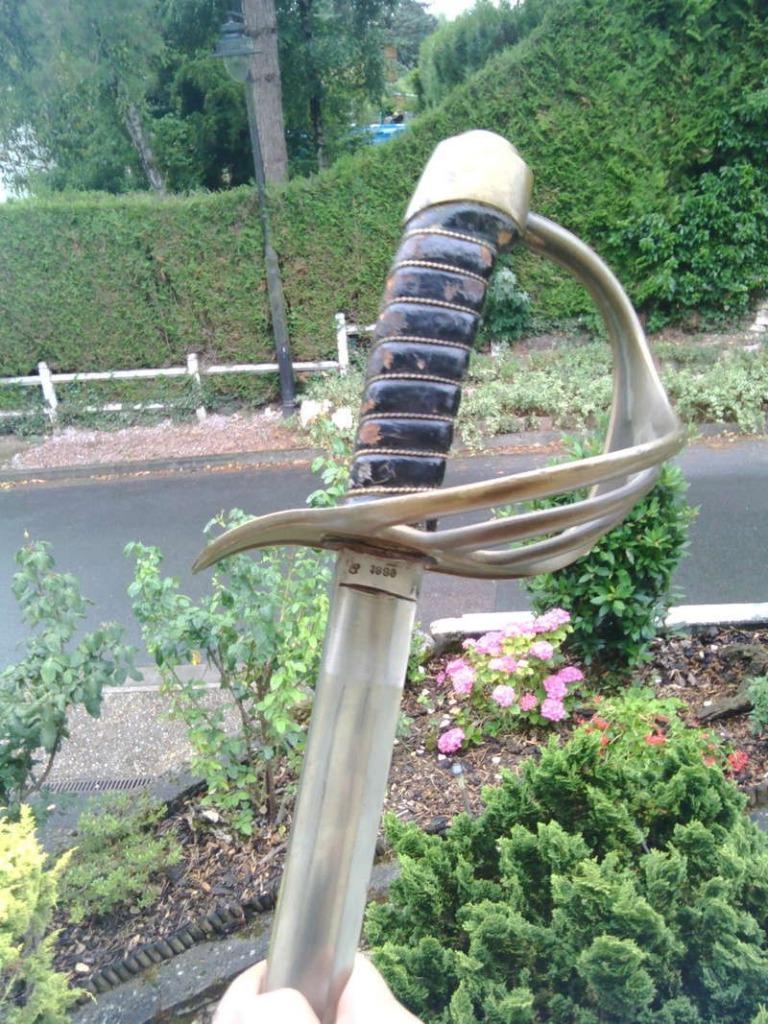 Recherche sabre avec garde inversée, Enlèvement