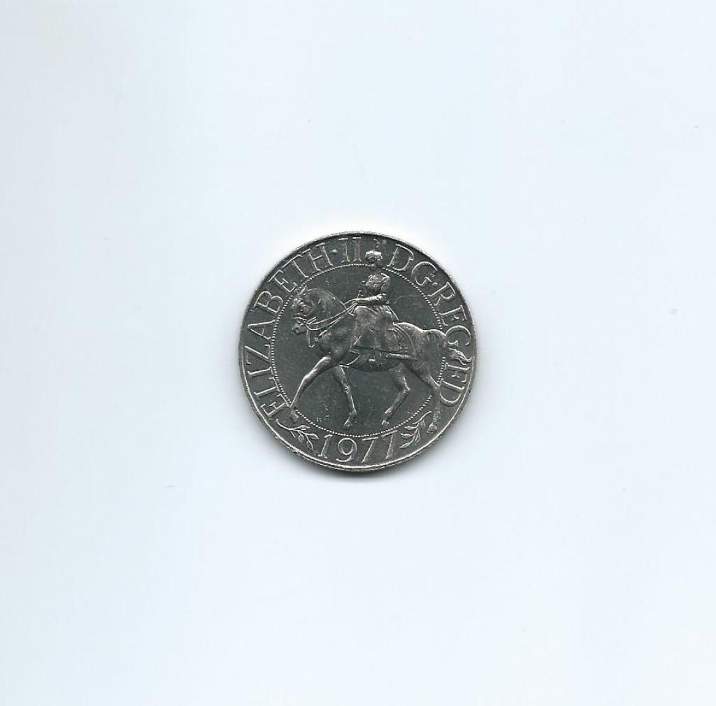 Groot-Brittannië, 25 New Pence 1977, Silver Jubilee of Reign, Ophalen of Verzenden, Overige landen, Losse munt
