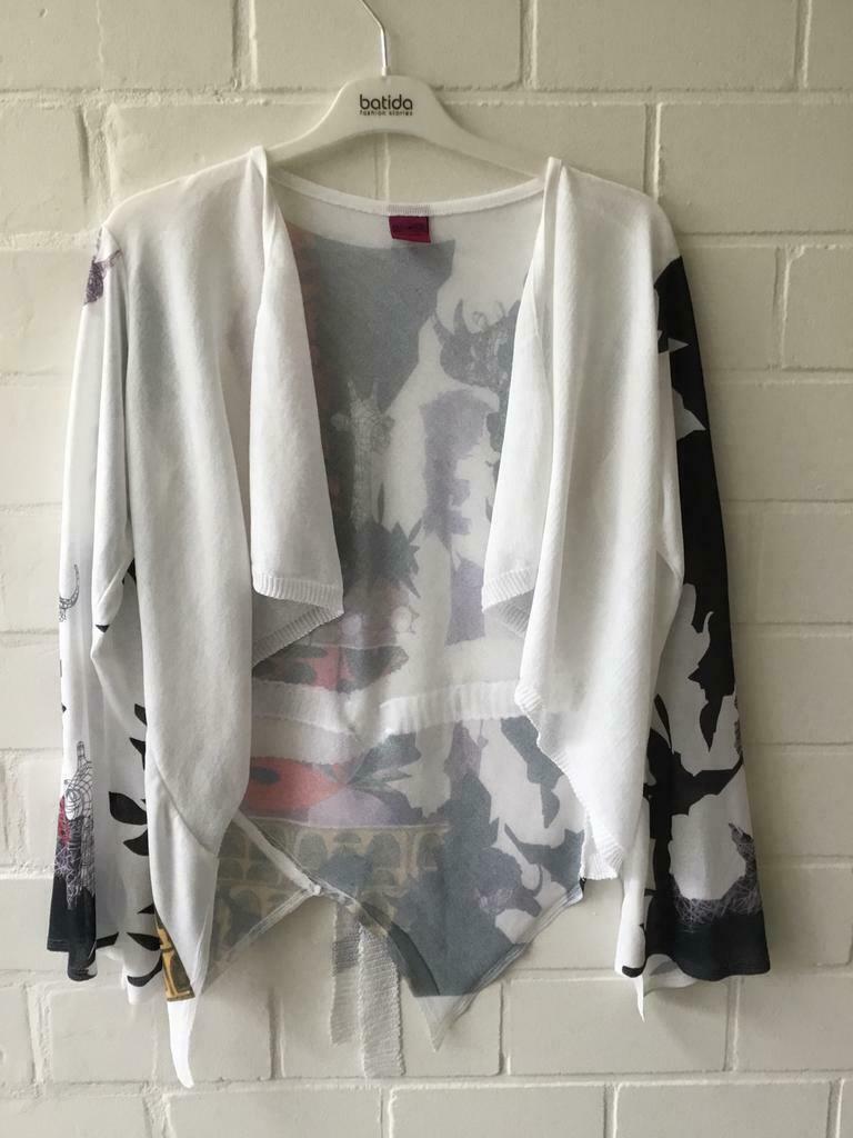 Open gilet SAVE THE QUEEN, Kleding | Dames, Maat 38/40 (M), Wit, Zo goed als nieuw, Save the Queen
