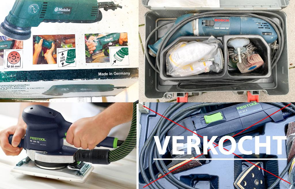 Festool Delta papier + Bosch GEB 1000 CE + Metabo SX E400, Bricolage & Construction, Outillage | Ponceuses, Comme neuf, Ponceuse orbitale