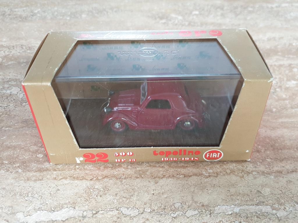 Brumm 1/43 FIAT 500 Topolino 13hp 1936-1948 r22, Ophalen of Verzenden, Nieuw, Auto, Overige merken
