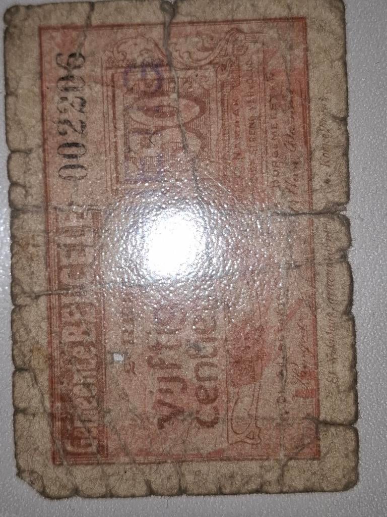 3 briefjes : oorlogsgeld 1914 - 1918, Verzenden
