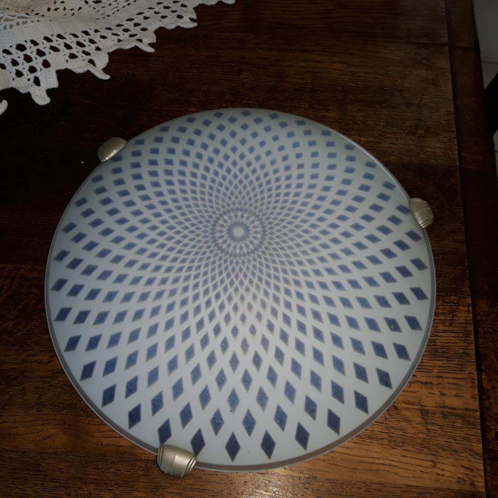 Melkglas  plafondlamp, Ophalen of Verzenden, Zo goed als nieuw