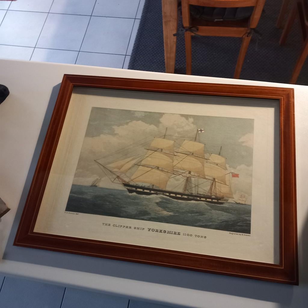 Edward Duncan (1803-1882) Navire Clipper Yorkshire, Enlèvement ou Envoi