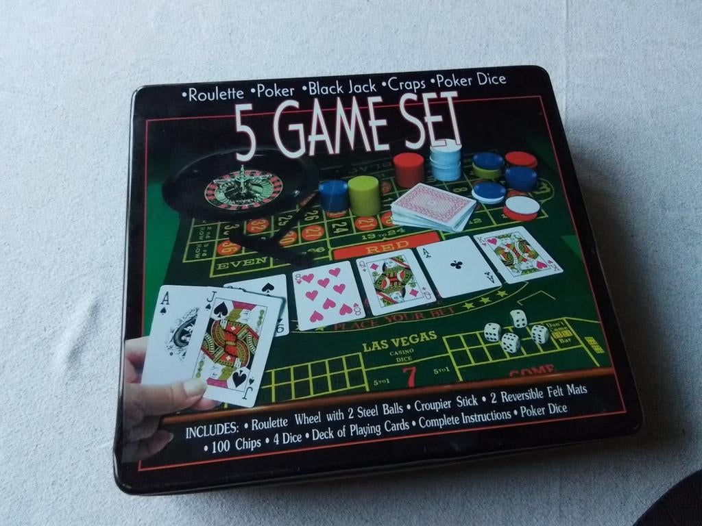 Roulette en kaartspel, Hobby en Vrije tijd, Ophalen, Zo goed als nieuw