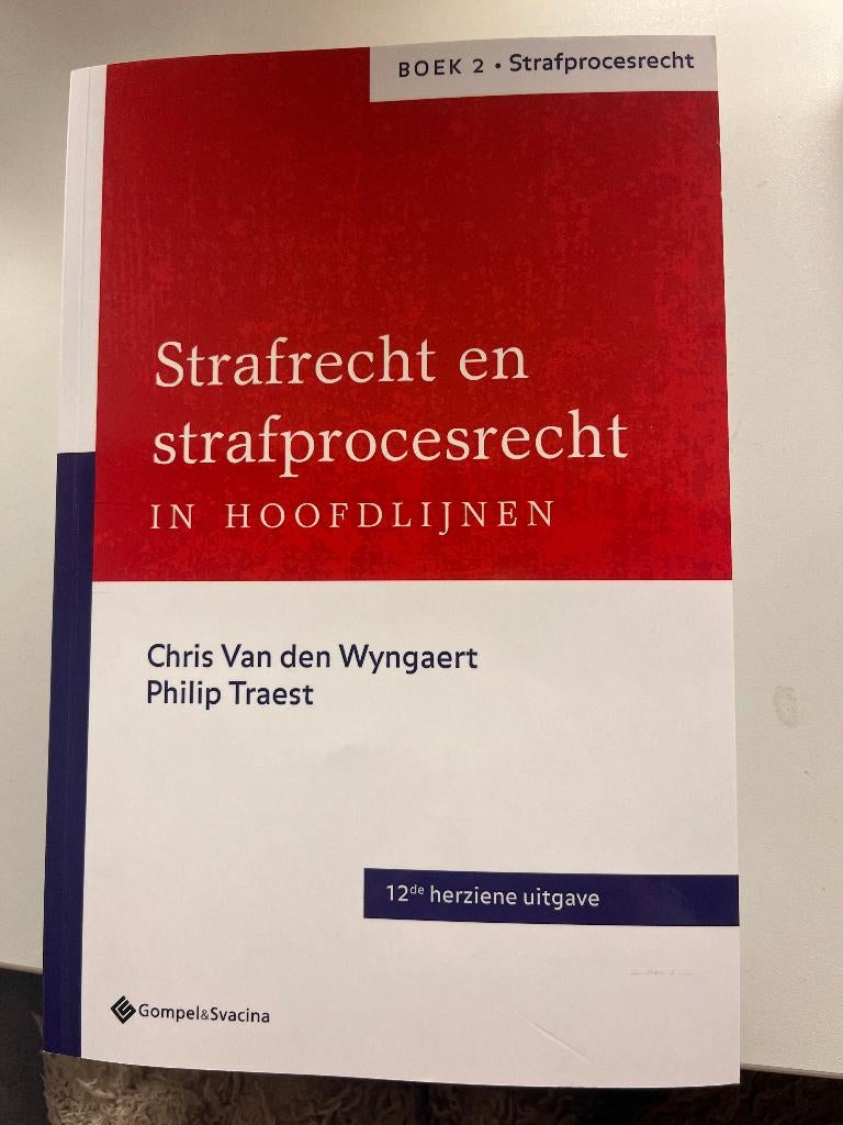 boek strafrecht en strafprocesrecht in hoofdlijnen deel 2, Enlèvement ou Envoi, Comme neuf, Enseignement supérieur