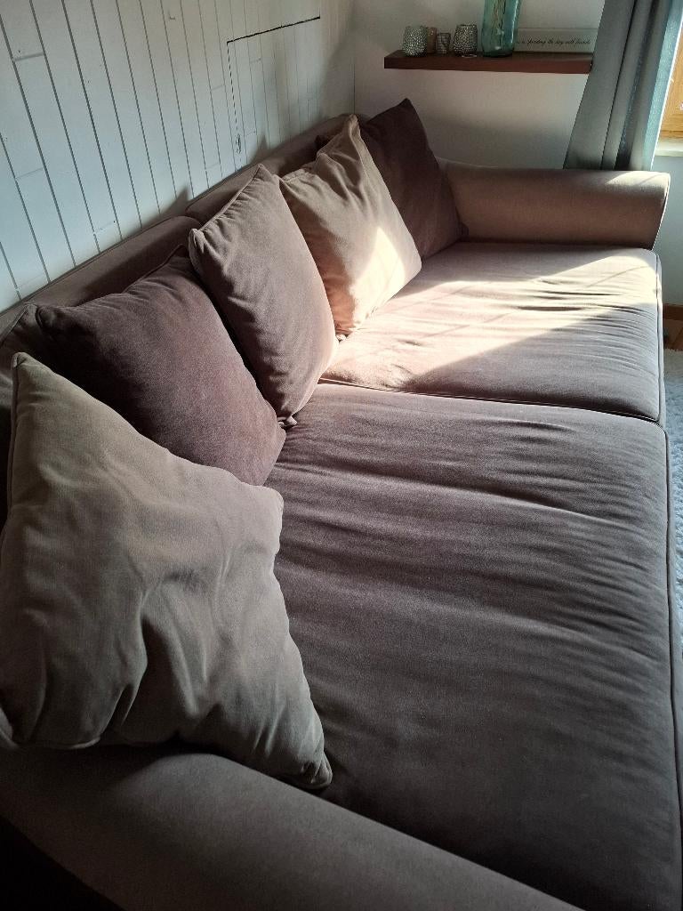 Super brede lig en slaapzetel, Ophalen, Zo goed als nieuw, Stof