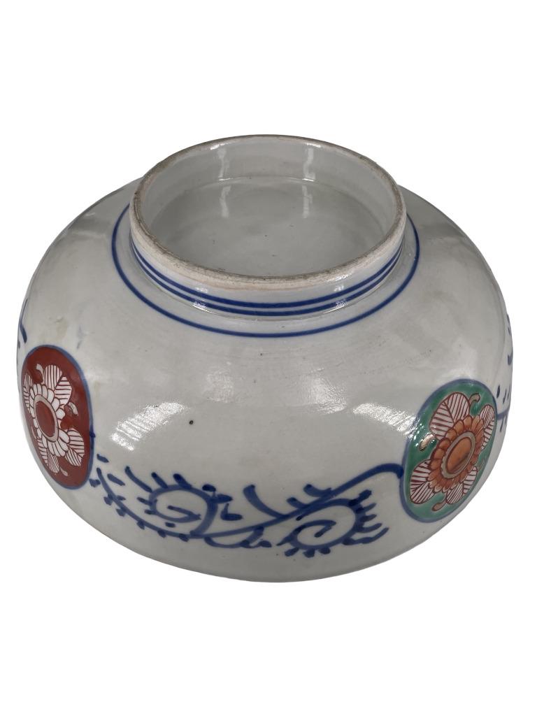 Imari porseleinen staande beker — Japan — bloemendecor, Ophalen of Verzenden